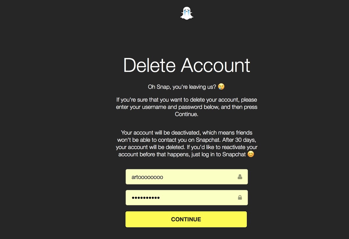 Stepwise Method to Delete Your Snapchat Account Permanently